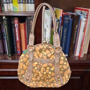 Hayden Harnett Shoulder Bag in Brown and Yellow